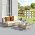 Grand patio 3-Piece Wicker Patio Furniture Set, Outdoor Sectional Sofa by GrandPatio
