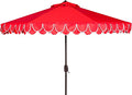 SAFAVIEH 9ft Outdoor Patio Umbrella, Auto Crank Tilt, UV Resistant by SAFAVIEH