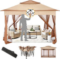 COBIZI 11x11 Pop Up Gazebo Canopy Tent Easy Up Outdoor Gazebo Waterproof by COBIZI