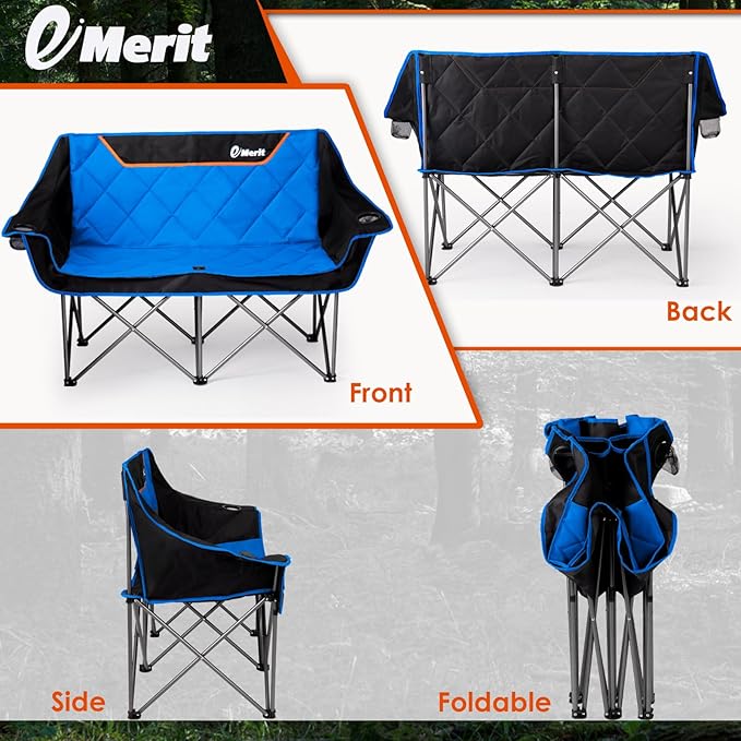 EMERIT Double Camping Chair Oversized Padded - Image 6