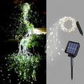 ZNYCYE Solar Waterfall Fairy Bunch Lights Outdoor Waterproof 200LEDs 8 Modes by ZNYCYE