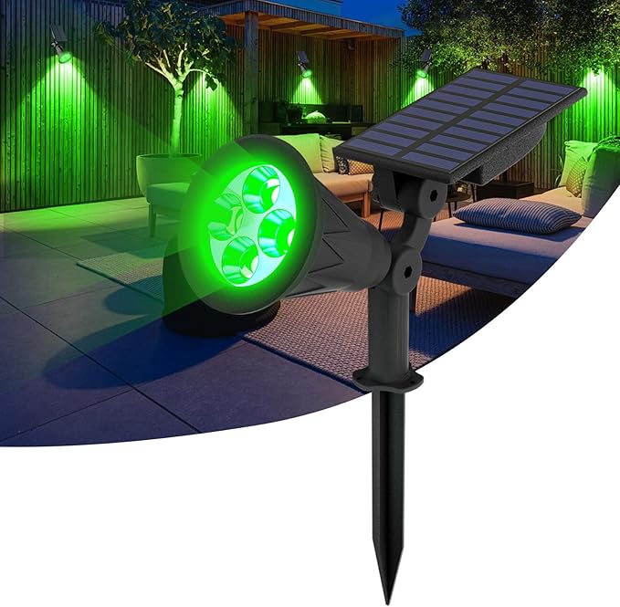 T-SUN Solar Spotlight LED Outdoor Wall Light, IP65 Waterproof, Auto-on at by T-SUN