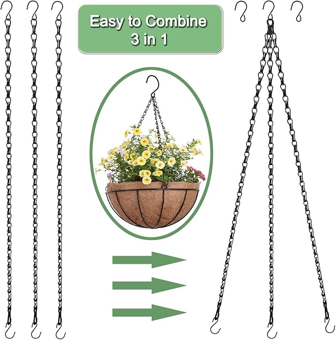 Adjustable Hanging Chain with Hooks, Christmas Wreath, Neon Sign, Indoor Plants - Image 6