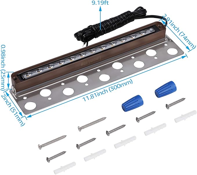 LEONLITE 8-Pack Premium Series 12 Inch Dimmable LED Hardscape Lighting 3 Way - Image 6