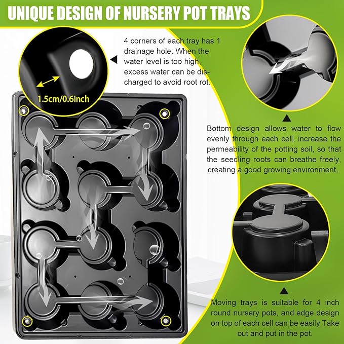 3 Pack 12 Cell Seed Starting Trays - Image 3