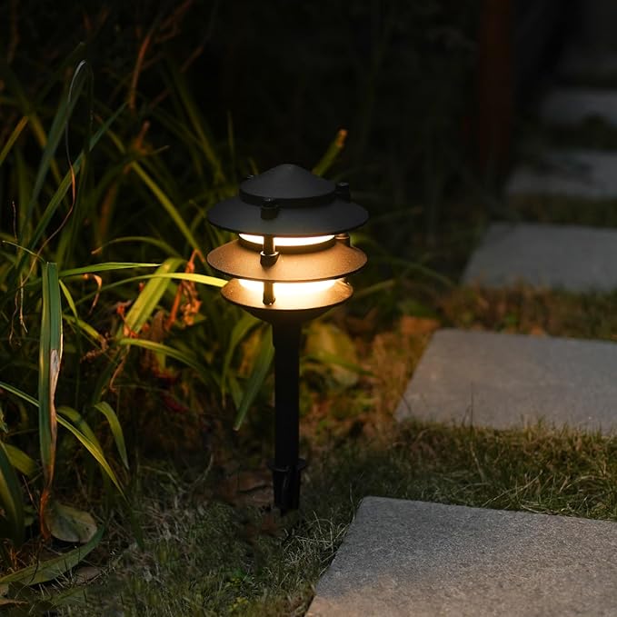 GOODSMANN Landscape Lighting 4PK Pathway Lights Low Voltage 2.2 Watt LED 12V AC - Image 7