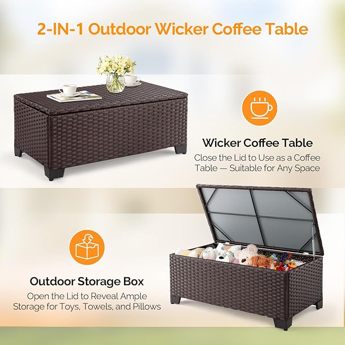VINGLI Outdoor Coffee Table - Image 7