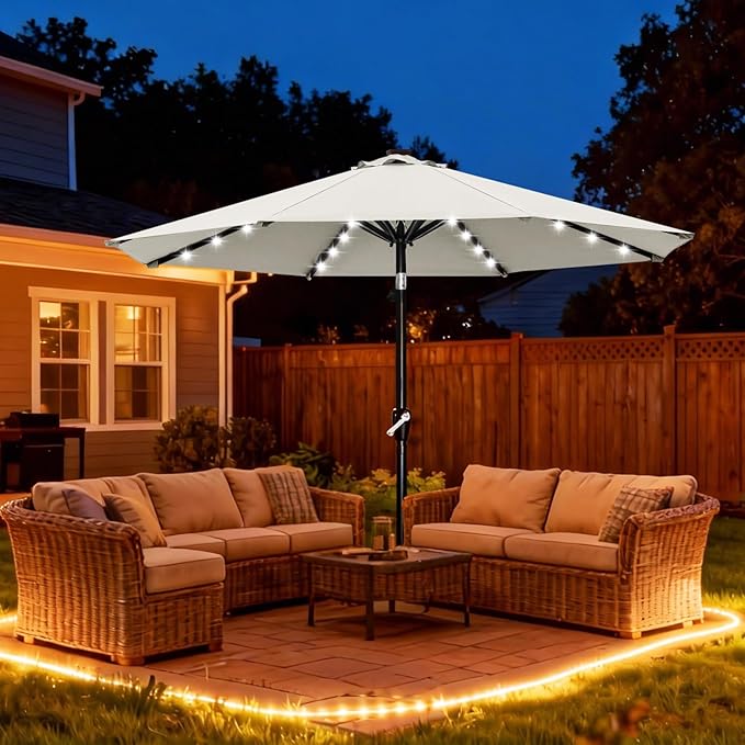 ABCCANOPY 10FT Durable Solar Led Patio Umbrellas - Image 2