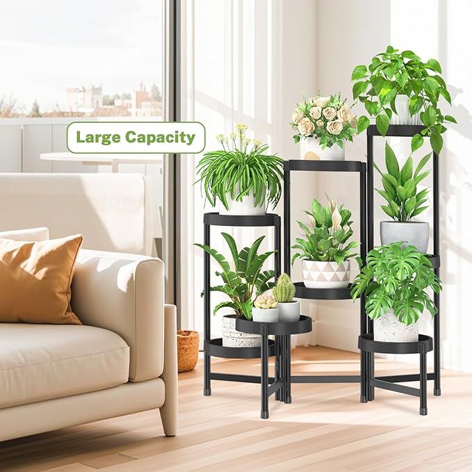 iDavosic.ly 8 Tier Folding Plant Stand Indoor Outdoor - Image 7