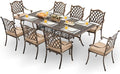 9-Piece Cast Aluminum Patio Furniture, Outdoor Dining Sets by Unknown