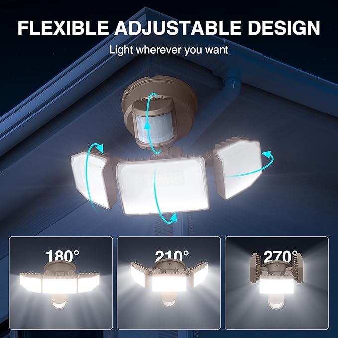 85W LED Security Lights Motion Sensor Light Outdoor, 8500LM Dusk to Dawn - Image 8