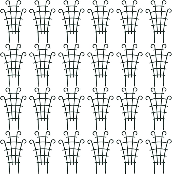 ZEAYEA 24 Pack Trellis for Potted Plants, Plastic Small Trellis for Pot by ZEAYEA