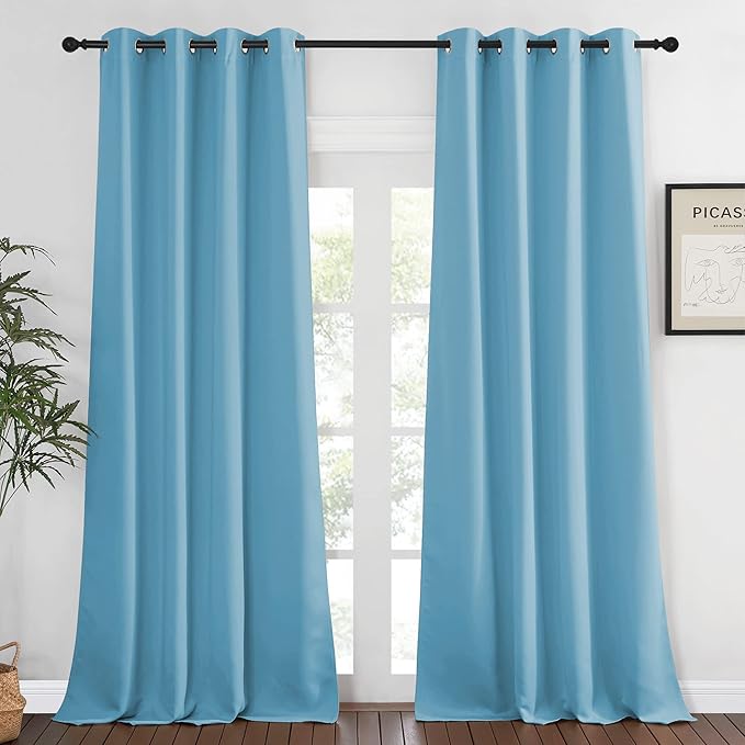 NICETOWN Bedroom Curtain Room Darkening Drapery 102 inches Length by NICETOWN