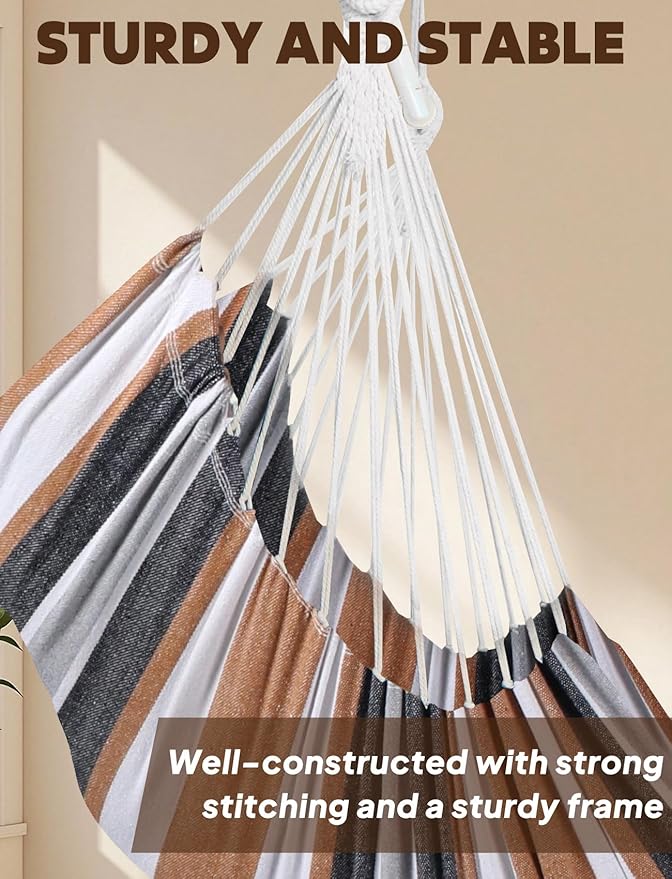 Chihee Hammock Chair Hanging Swing Max 500 Lbs 2 Cushions Included Metal - Image 5
