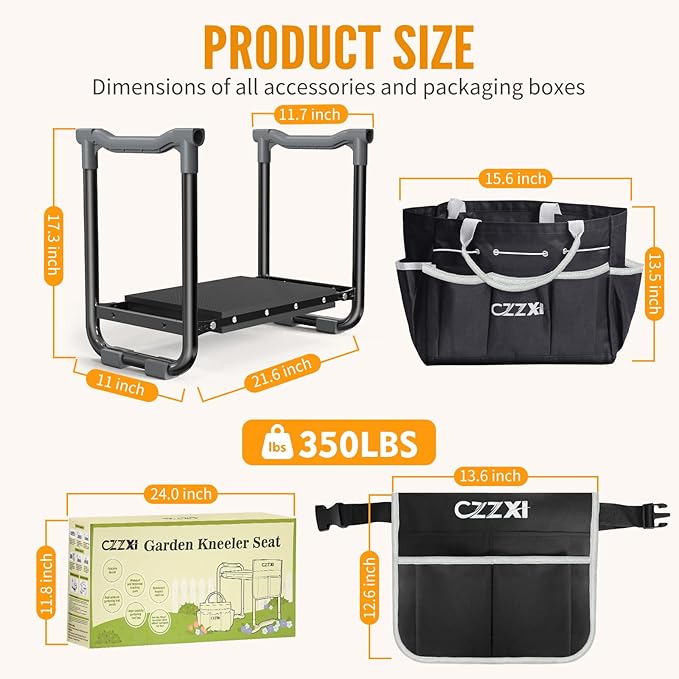 Garden Kneeler and Seat, Wider and Thicker Kneeling Pad Heavy Duty Gardening - Image 3