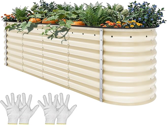 YITAHOME 24" Tall 9 in 1 Large Raised Garden Bed Kit, Outdoor Above Ground by YITAHOME