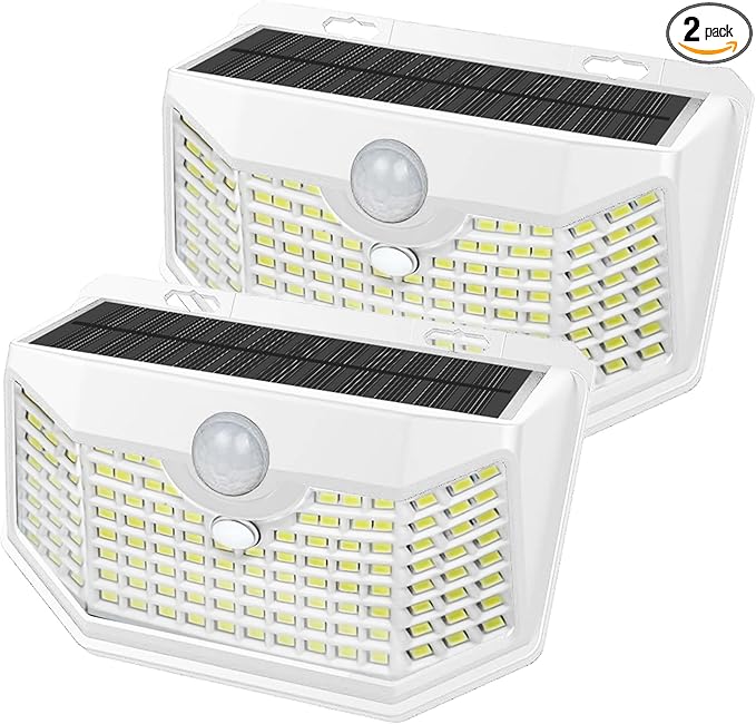 HMCITY 120 LED Solar Lights Outdoor by LightingUpYourLife