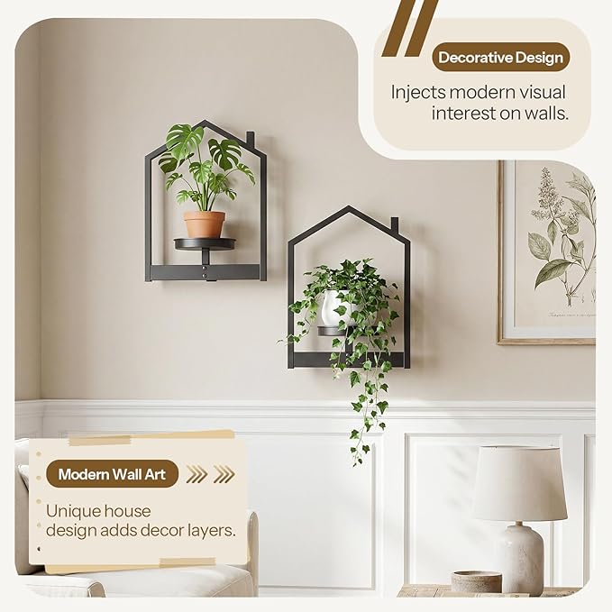 HOOBRO Wall Plant Holder, Wall Planters - Image 4