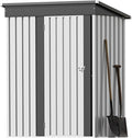 Greesum 5×3 FT Outdoor Storage Shed, Metal Storaged Sheds Without Floor by BuynowfromGreesum
