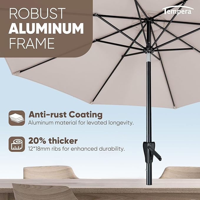 Tempera Patio Market Outdoor Table Umbrella - Image 5