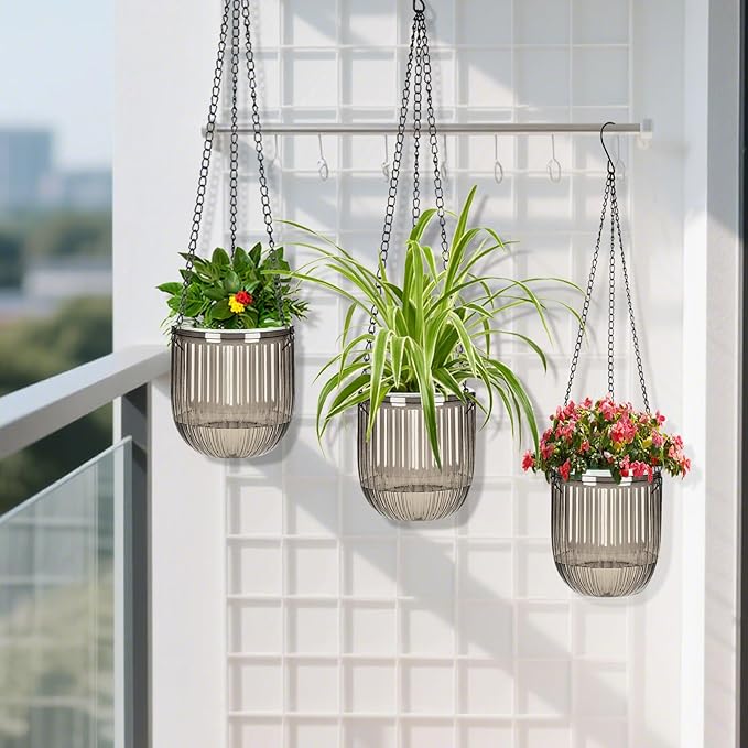 Self Watering Planters for Indoor Plants & Outdoor Plants Hanging Basket for - Image 5