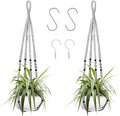 Augshy 2 Packs Macrame Hanging Planter, Indoor Hanging Planter Basket by Augshy