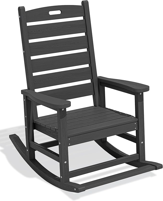 SERWALL Outdoor Rocking Chair, Oversized Rocking Chair by SERWALL
