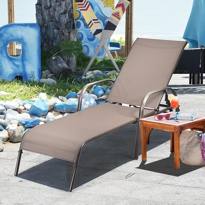 Giantex Patio Lounge Chair, Outdoor Chaise Lounge by Giantex