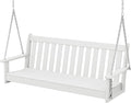 POLYWOOD GNS60WH Vineyard 60" Swing by POLYWOOD