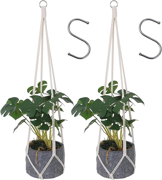 2 Pcs Hanging Planter Macrame Plant Hanger by Unknown
