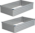 Vengarus 6x3x1FT Galvanized Raised Garden Bed Kit, Outdoor Metal Planter Box by Vengarus