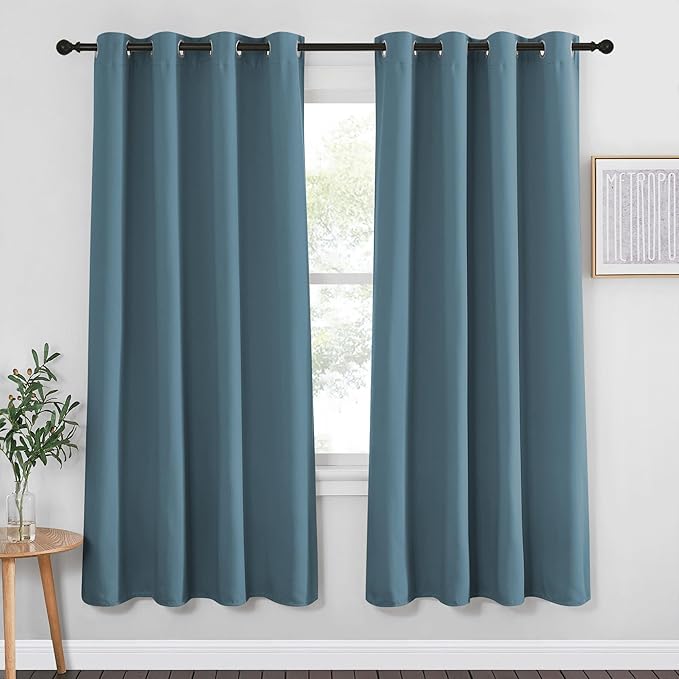 NICETOWN Blackout Curtain Drape 72 inch Long by NICETOWN