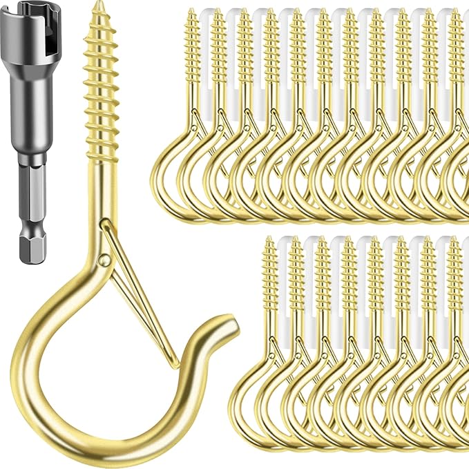 48 PCS Q-Hanger Hooks, Screw Hooks by FSAH