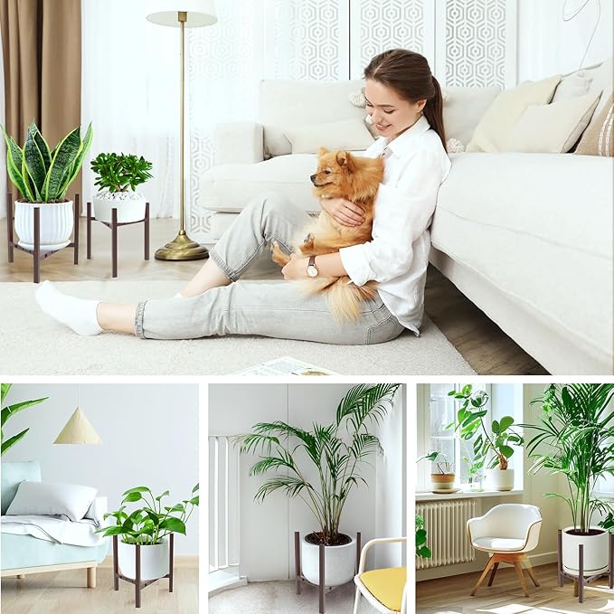Aripark Plant Stand Indoor Adjustable, Metal Modern Plant Stands, Small Heavy - Image 7