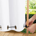 NICETOWN 2 Panels Weighted Blackout Outdoor Curtains by NICETOWN