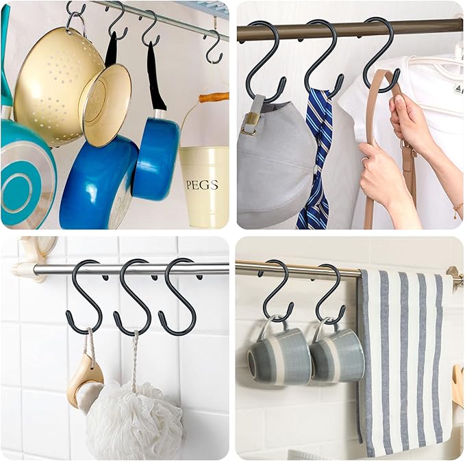20 Pack Rubber Coated S Hooks for Hanging Plants, Heavy Duty S Hook, Non Slip 3 - Image 5