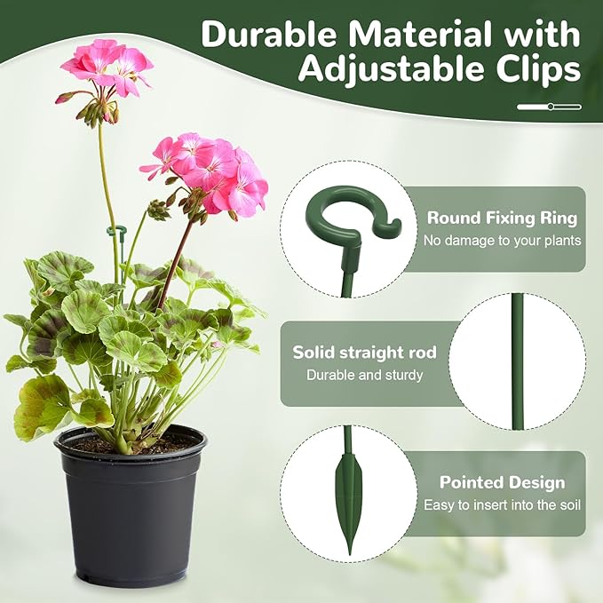 15-Pack Adjustable Plant Support Stakes - Image 3