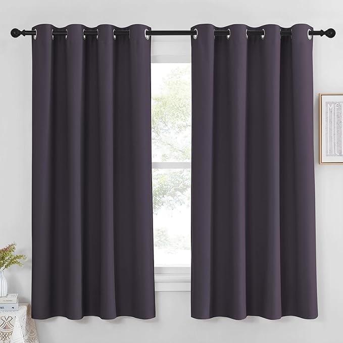 NICETOWN Greyish Purple Blackout Curtain by NICETOWN