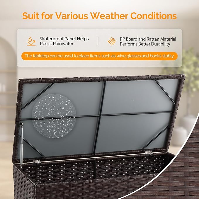 VINGLI Outdoor Coffee Table - Image 5