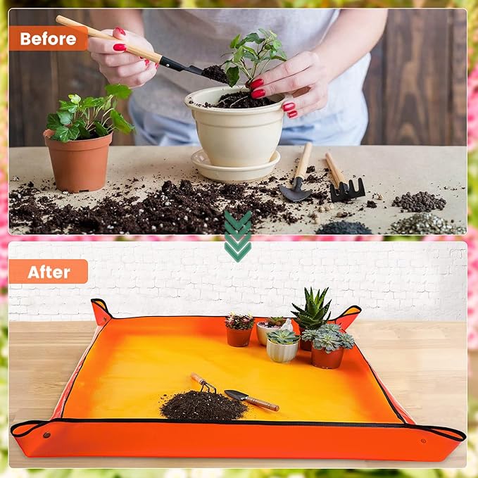 Extra Large Repotting Mat for Indoor Plants Transplanting and Potting Mix Mess - Image 2