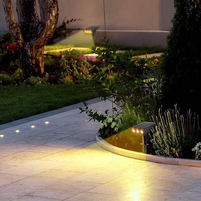 Solar Spot Lights Outdoor, 2 Pack Solar Landscape Spotlights 3 Lighting Modes - Image 8