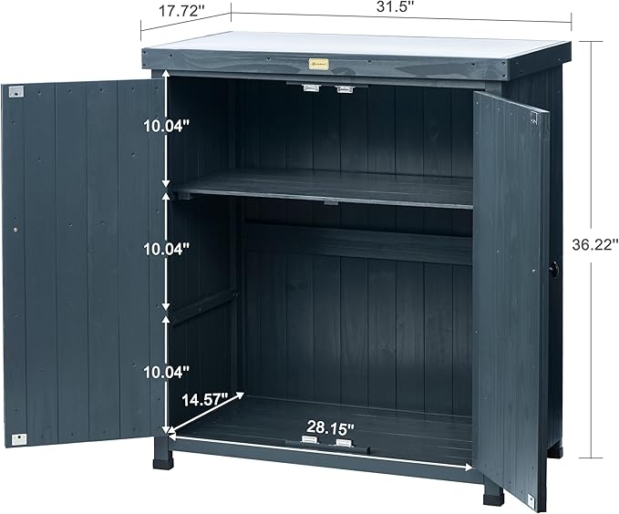 HABAU Outdoor Storage Cabinets Weatherproof - Image 3