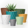 4/4.5/5/5.5/6/6.5/7 Inch Plant Pots, 7 Pack Flower Pots by SQKH