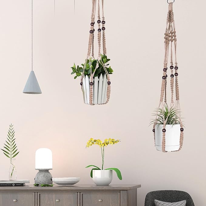 Macrame Plant Hanger Indoor Hanging - Image 3