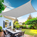 KANAGAWA Sun Shade Sail 20'x20' Grey Rectangle UV Block Canopy Awning Shelter by KANAGAWA