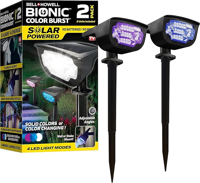 Bell+Howell Solar Lights Outdoor Bionic Burst Waterproof IP67 Path Lights - Image 7