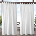 EXCLUSIVE HOME Cabana Solid Indoor/Outdoor Light Filtering Hook-and-Loop Tab by Exclusive+Home