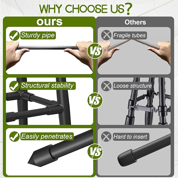 Obelisk Trellis for Climbing Plants Outdoor, 5.2 Ft Garden Trellis for Potted - Image 2
