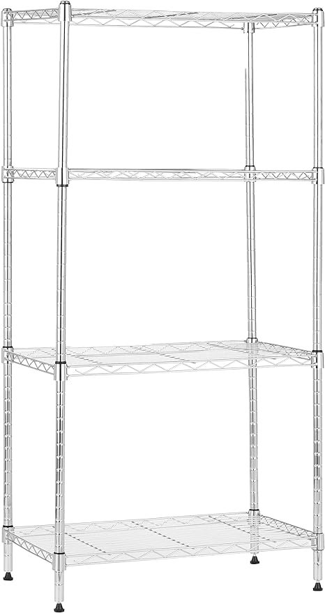 Amazon Basics 4-Shelf Adjustable Storage Shelving Unit by AmazonBasics