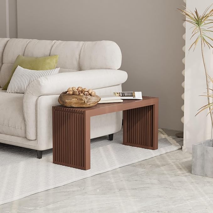 Bamboo Dining Bench, 35 inch Farmhouse Decor Indoor Kitchen Table Bench - Image 7